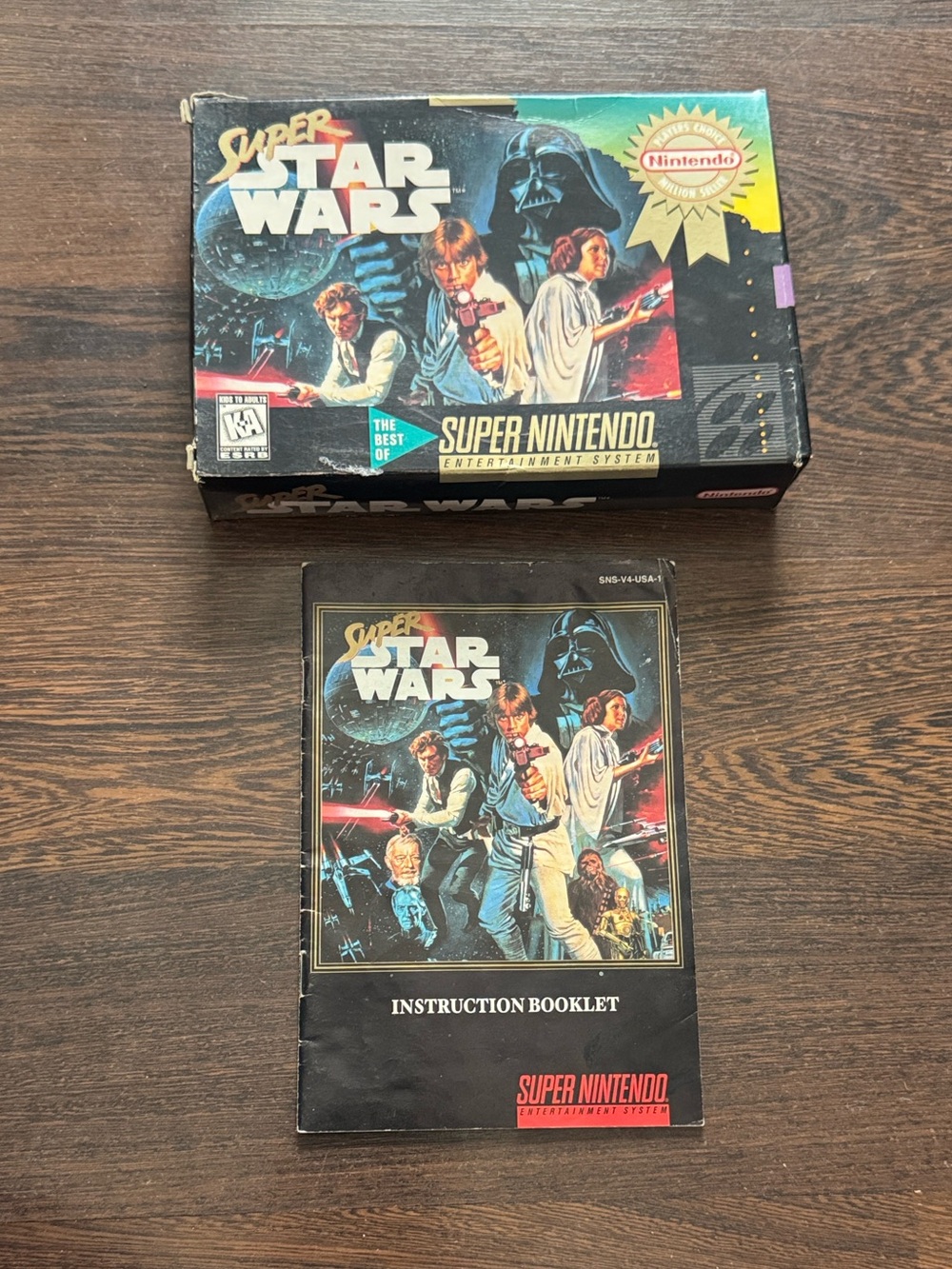 Super Star Wars Super Nintendo SNES Box Only With Manual
